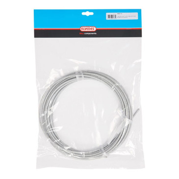 GAINE DE DERAILLEUR ELVEDES GRIS 4,1 mm (ROULEAU DE 10M) AVEC LINER ANTI-FRICTION 8716706007312