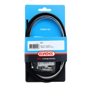 TRANSMISSION POUR MOYEU STURMEY ARCHER ELVEDES GAINE 2,25M NOIR / CABLE 1,8M GALVA (KIT TRANSMISSION 1CABLE/1 GAINE) 8716706000993