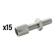 VIS CREUSE TENDEUR DE CABLE VELO M5 LAITON (VENDU PAR 15) -ELVEDES- 8716706006865