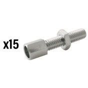 VIS CREUSE TENDEUR DE CABLE VELO M6 LAITON (VENDU PAR 15) -ELVEDES- 8716706006872