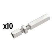 VIS CREUSE TENDEUR DE CABLE VELO M6 (VENDU PAR 10) -ELVEDES- 8716706006896