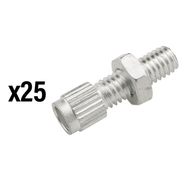 VIS CREUSE TENDEUR DE CABLE VELO M6 ALU (VENDU PAR 25) -ELVEDES- 8716706006889