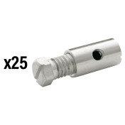 SERRE CABLE DE FREIN DIAM 8 mm - L 15 mm LAITON (VENDU PAR 25) -ELVEDES- 8716706006780