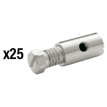 SERRE CABLE DE FREIN DIAM 8 mm - L 15 mm LAITON (VENDU PAR 25) -ELVEDES- 8716706006780