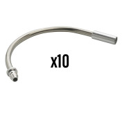 COUDE V-BRAKE ELVEDES 130° INOX (VENDU PAR 10) 8716706013054