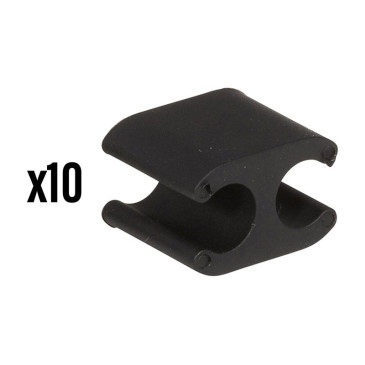 ATTACHE GAINE FREIN/DERAILLEUR ELVEDES NOIR 2,5 - 5 mm (VENDU PAR 10) -COMPATIBLE DI2- 8716706025613