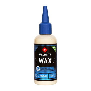 LUBRIFIANT VELO CHAINE WELDTITE WAX / CIRE SECHE (100 ml) RESISTE A L'EAU 5013863030560