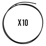 GAINE DE FREIN / LINER AVEC TROMPETTE ELVEDES POUR PASSAGE INTEGRE DES CABLES TANSPARENT DIAM 2 - 2,5 mm L 1000 mm (VENDU PAR 2) -INCLUS EMBOUT DE GAINE- 8716706019179