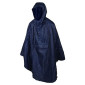 PONCHO / CAPE ANTI PLUIE ADULTE P2R S/M BLEU MARINE WATERPROOF AVEC CAPUCHE - TAILLE 1.60 à 1.78m 3700256070808
