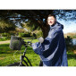 PONCHO / CAPE ANTI PLUIE ADULTE P2R S/M BLEU MARINE WATERPROOF AVEC CAPUCHE - TAILLE 1.60 à 1.78m 3700256070808