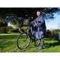 PONCHO / CAPE ANTI PLUIE ADULTE P2R S/M BLEU MARINE WATERPROOF AVEC CAPUCHE - TAILLE 1.60 à 1.78m 3700256070808