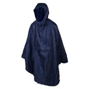 PONCHO / CAPE ANTI PLUIE ADULTE P2R L/XL BLEU MARINE WATERPROOF AVEC CAPUCHE - TAILLE 1.76 à 1.82m 3700256070815