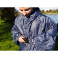 PONCHO / CAPE ANTI PLUIE ADULTE P2R L/XL BLEU MARINE WATERPROOF AVEC CAPUCHE - TAILLE 1.76 à 1.82m 3700256070815