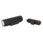 ECLAIRAGE VELO USB KIT NEWTON 350/10 LUMENS NOIR (AVANT+ARRIERE) 3667385000864