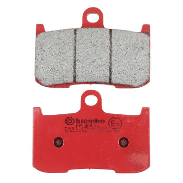 PLAQUETTE DE FREIN BREMBO POUR KAWASAKI 800 Z800 ABS 2013>2016 AV, 900 Z900 2017> AV/TRIUMPH 675 STREET TRIPLE R 2009>2017 AV/SUZUKI 800 GSX-8S 2023> AV (ROUTE METAL FRITTE) -07KA23SA- 8020584636398