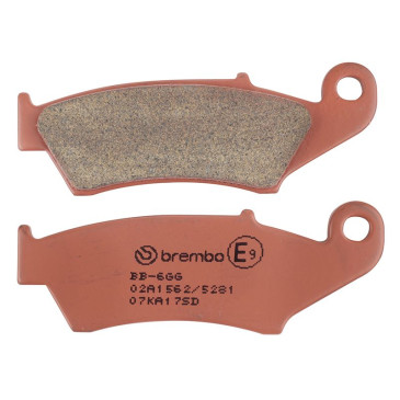 PLAQUETTE DE FREIN BREMBO POUR BETA 390 RR 2015>2019 AV/APRILIA 450 RXV 2006>2013 AV/HONDA 250 CRF R 2004> AV/KAWASAKI 250 KX F 2004>2018 AV, KX X 2021> AV (OFF ROAD METAL FRITTE) -07KA17SD- 8020584636169