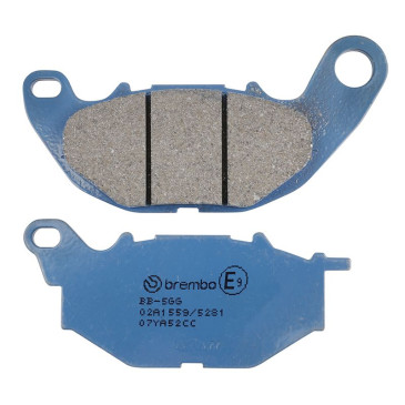 PLAQUETTE DE FREIN BREMBO POUR KAWASAKI 400 NINJA 2018>2023 AR, 300 KLE VERSYS X 2017>2023 AR, 500 Z500 2024> AR/TRIUMPH 1050 TIGER 2007>2013 AR (ROUTE METAL FRITTE) -07KA31SA - 8020584638644