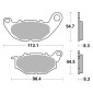 PLAQUETTE DE FREIN BREMBO POUR YAMAHA 320 MT-03 2016> AV, YZF-R3 2015> AV, 300 XMAX 2017>2023 AV, 125 XMAX 2018> AV (ROUTE METAL FRITTE) -07YA52SA- 8020584638651