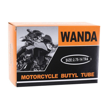 INNER TUBE 14'' 70/90-14 A 80/90-14 , 2.50 A 2.75-14 WANDA VALVE TR4 6900033340118