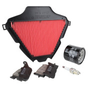 KIT ENTRETIEN MAXISCOOTER ADAPTABLE HONDA 750 X-ADV 2021> (PLAQUETTE ORGANIQUE) (PACK 5 PIECES) -SELECTION P2R- 3700948304228