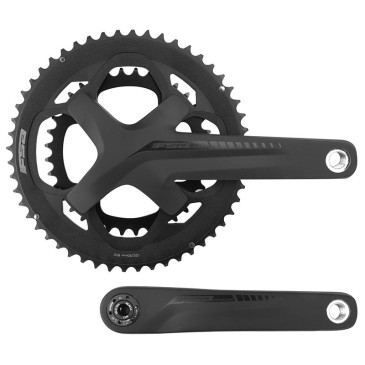 PEDALIER ROUTE FSA 10/11V. OMEGA COMPACT CK NOIR MAT 172.5mm 52-36 AVEC CUVETTE PRESSFIT (MONTAGE ATELIER) 3667385007542