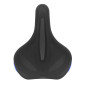 SELLE NEWTON ROUTE/VTT COMFORT LINE NOIR/BLEU 266x208mm RAIL ACIER NOIR 3700948310762