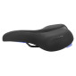 SELLE NEWTON CITY COMFORT LINE NOIR/BLEU 269x210mm RAIL ACIER NOIR 3700948310779