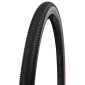 PNEU GRAVEL 700 X 40 SCHWALBE G-ONE ALLROUND NOIR/FLANC BRONZE RENFORT RACE GUARD TUBELESS READY TS (40-622) COMPATIBLE VAE 4026495958189