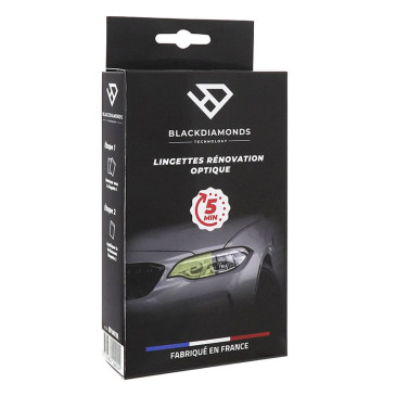 LINGETTES RENOVATION OPTIQUE/PHARE BLACKDIAMONDS (KIT COMPLET) FABRIQUE EN FRANCE 3701562122014