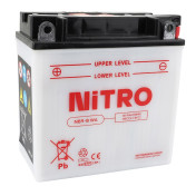 BATTERIE 12V 9 Ah NB9-B NITRO CONVENTIONNELLE AVEC ENTRETIEN (Lg135xL75xH139mm) (EQUIVALENT YB9-B) 5414837145189