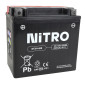 BATTERIE 12V 12 Ah NTX14-BS NITRO MF SANS ENTRETIEN AVEC PACK ACIDE (Lg150xL87xH145mm) (EQUIVALENT YTX14-BS) 5414837002734