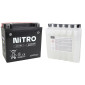 BATTERY 12V 12Ah NTX14-BS NITRO MF MAINTENANCE FREE-SUPPLIED WITH ACID PACK (Lg150xWd87xH146) (EQUALS YTX14-BS) 5414837002734