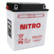 BATTERIE 12V 12 Ah NB12AL-A2 NITRO CONVENTIONNELLE AVEC ENTRETIEN (Lg134xL80xH160mm) (EQUIVALENT YB12AL-A2) 5414837145271