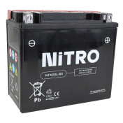 BATTERIE 12V 18 Ah NTX20L-BS NITRO MF SANS ENTRETIEN AVEC PACK ACIDE (Lg175xL87xH155mm) (EQUIVALENT YTX20L-BS) 5414837002802