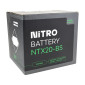 BATTERY 12V 18Ah NTX20-BS NITRO MF MAINTENANCE FREE-SUPPLIED WITH ACID PACK (Lg175xWd87xH155) (EQUALS YTX20-BS) 5414837002796