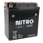 BATTERIE 12V 5 Ah NB5L-BS NITRO MF SANS ENTRETIEN AVEC PACK ACIDE (Lg120xL60xH130mm) (EQUIVALENT YB5L-BS) 5414837137993