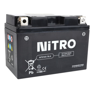 BATTERY 12V 11,2 Ah NTZ14S NITRO SLA MAINTENANCE FREE "READY TO USE" (Long 150mm x Wd 87mm x Ht 110mm) 5414837002840