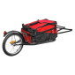 REMORQUE VELO A BAGAGE MAXI 27Kgs (DIMENSION CHARGEMENT L60xl35xH28) AVEC ROUE 16'' FIXATION BLOCAGE RAPIDE ROUE AR (50 LITRES) STRUCTURE ACIER - POIDS TOTAL 7.6kgs 3700948280003