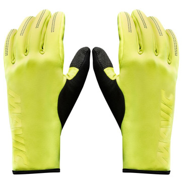 GANTS VELO LONG MAVIC ESSENTIAL THERMO NOIR/JAUNE REFLECHISSANT L (PAIRE SUR CARTE) SANS VELCRO 0193128109301