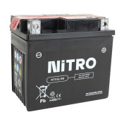 BATTERIE 12V 4 Ah NTX5L-BS NITRO MF SANS ENTRETIEN AVEC PACK ACIDE (Lg114xL70xH106mm) (EQUIVALENT YTX5L-BS) 5414837002642