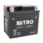 BATTERIE 12V 4 Ah NTX5L-BS NITRO MF SANS ENTRETIEN AVEC PACK ACIDE (Lg114xL70xH106mm) (EQUIVALENT YTX5L-BS) 5414837002642