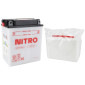 BATTERIE 12V 12 Ah NB12AL-A NITRO CONVENTIONNELLE AVEC ENTRETIEN (Lg134xL80xH160mm) (EQUIVALENT YB12AL-A) 5414837145264