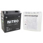 BATTERY 12V 14Ah NTX16-BS NITRO MF MAINTENANCE FREE-SUPPLIED WITH ACID PACK (Lg150xWd87xH159) (EQUALS YTX16-BS) 5414837002772