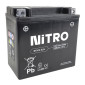 BATTERIE 12V 12 Ah NTX14 NITRO SLA SANS ENTRETIEN PRETE A L'EMPLOI (Lg150xL87xH145mm) (EQUIVALENT YTX14-BS / AGM / GEL) 5414837156383