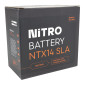 BATTERY 12V 12Ah NTX14 NITRO SLA MAINTENANCE FREE "READY TO USE" (Lg150xWd86xH145) (EQUALS YTX14-BS / AGM / GEL) 5414837156383