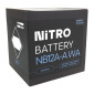 BATTERY 12V 12Ah NB12A-A WA NITRO - WITH MAINTENANCE SUPPLIED WITH ACID PACK (Lg134xWd80xH160) (EQUALS YB12A-A) 5414837145240
