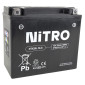 BATTERIE 12V 18 Ah NTX20L NITRO SLA SANS ENTRETIEN PRETE A L'EMPLOI (Lg175xL87xH155mm) (EQUIVALENT YTX20L-BS / AGM / GEL) 5414837156406