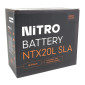 BATTERY 12V 18Ah NTX20L NITRO SLA MAINTENANCE FREE "READY TO USE" (Lg175xWd87xH155) (EQUALS YTX20L-BS / AGM / GEL) 5414837156406