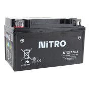 BATTERIE 12V 6 Ah NTX7A NITRO SLA SANS ENTRETIEN PRETE A L'EMPLOI (Lg150xL87xH94mm) 5414837156420