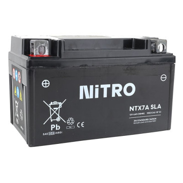 BATTERY 12V 6 Ah NTX7A NITRO SLA MAINTENANCE FREE "READY TO USE" (Long 150mm x Large 87mm x Haut 94mm) 5414837156420